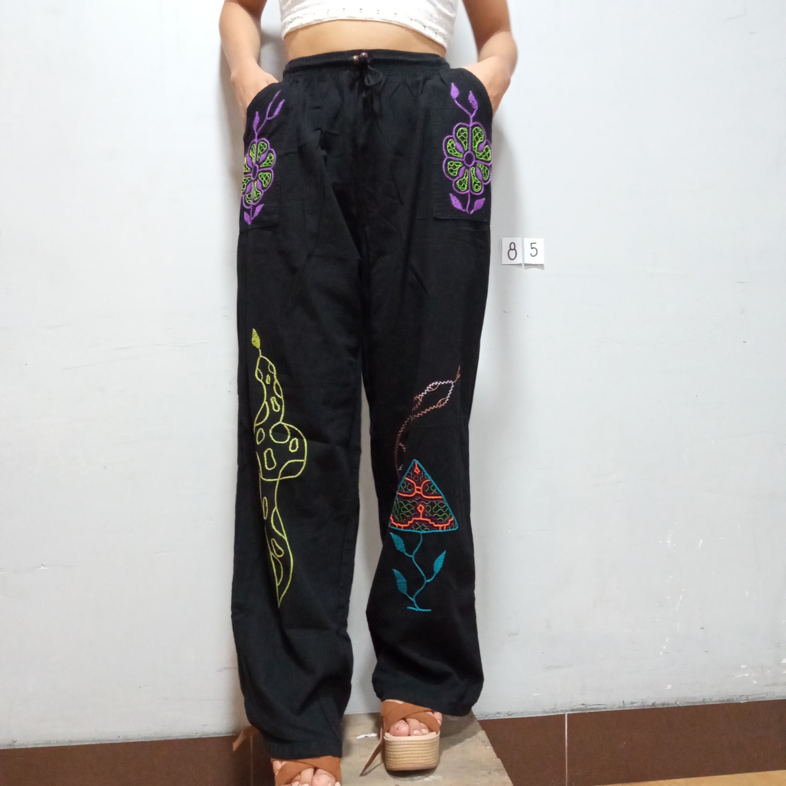 Shipibo native Unisex embroidery pants 85 - $84.90