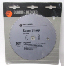 New Black &amp; Decker 73-045 Super Sharp Saw Blade 5-1/2&quot;&quot; Plywood,Paneling,Veneer - £9.76 GBP