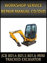 JCB 801.4 801.5 801.6 Mini Tracked Excavator Service Repair Manual on CD - £16.17 GBP