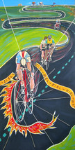 Cycling painting &quot;Ziel!&quot; by original artist - £391.52 GBP