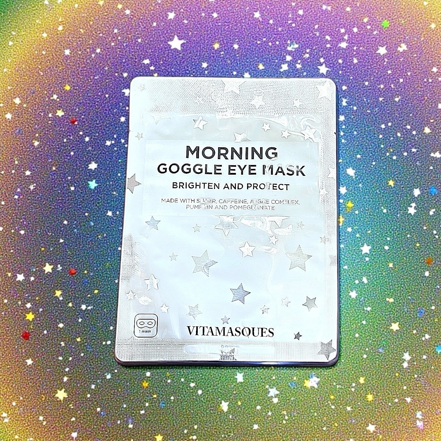 Vitamasques Stars Goggle Eye Mask Brighten & Protect 0.34 Oz New- 1 Mask - NIP Item image 3