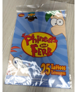 Phineas and Ferb 25 temporary tattoos new/sealed Perry Candice Isabella ... - £8.19 GBP