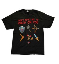 Vintage Legend of Zelda Don’t Make Me Go Zelda On You Graphic T-Shirt Me... - £22.07 GBP