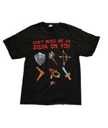 Vintage Legend of Zelda Don’t Make Me Go Zelda On You Graphic T-Shirt Me... - £21.77 GBP