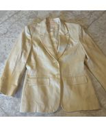 Miss Pendleton VTG Cream Ivory One Button Wool Blazer Jacket Womens Sz 6 - $27.59
