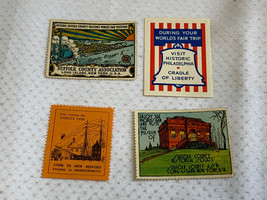 1930&#39;s Poster Stamp Lot New York Worlds Fair Stops &amp; Stays Tourist Place... - $39.95