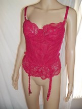 Oscar de la Renta Womans&#39; 2pc Set-Corset and Garter belt-Red-Size: 36C &amp;... - $19.99