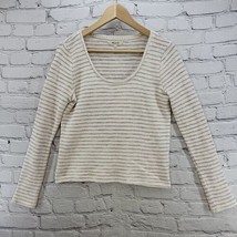 Madewell Sweater Womens Sz S Long Sleeve Multicolor Striped Scoop Neck - £19.41 GBP