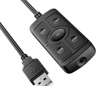 Usb Sound Card,Usb To 3.5Mm Jack Audio Adapter 7.1 Channel External Audi... - £22.11 GBP