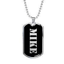Mike v3 - Luxury Dog Tag Necklace Personalized Name Gifts - £31.86 GBP