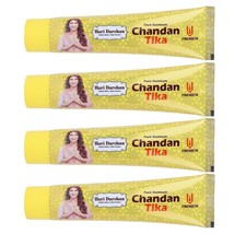 4 x 50 gms Hari Darshan Peela Chandan Tika bois de santal jaune pâte hum... - £21.84 GBP