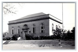 RPPC Leach Public Library Building Wahpeton North Dakota ND UNP Postcard S12 - £13.69 GBP