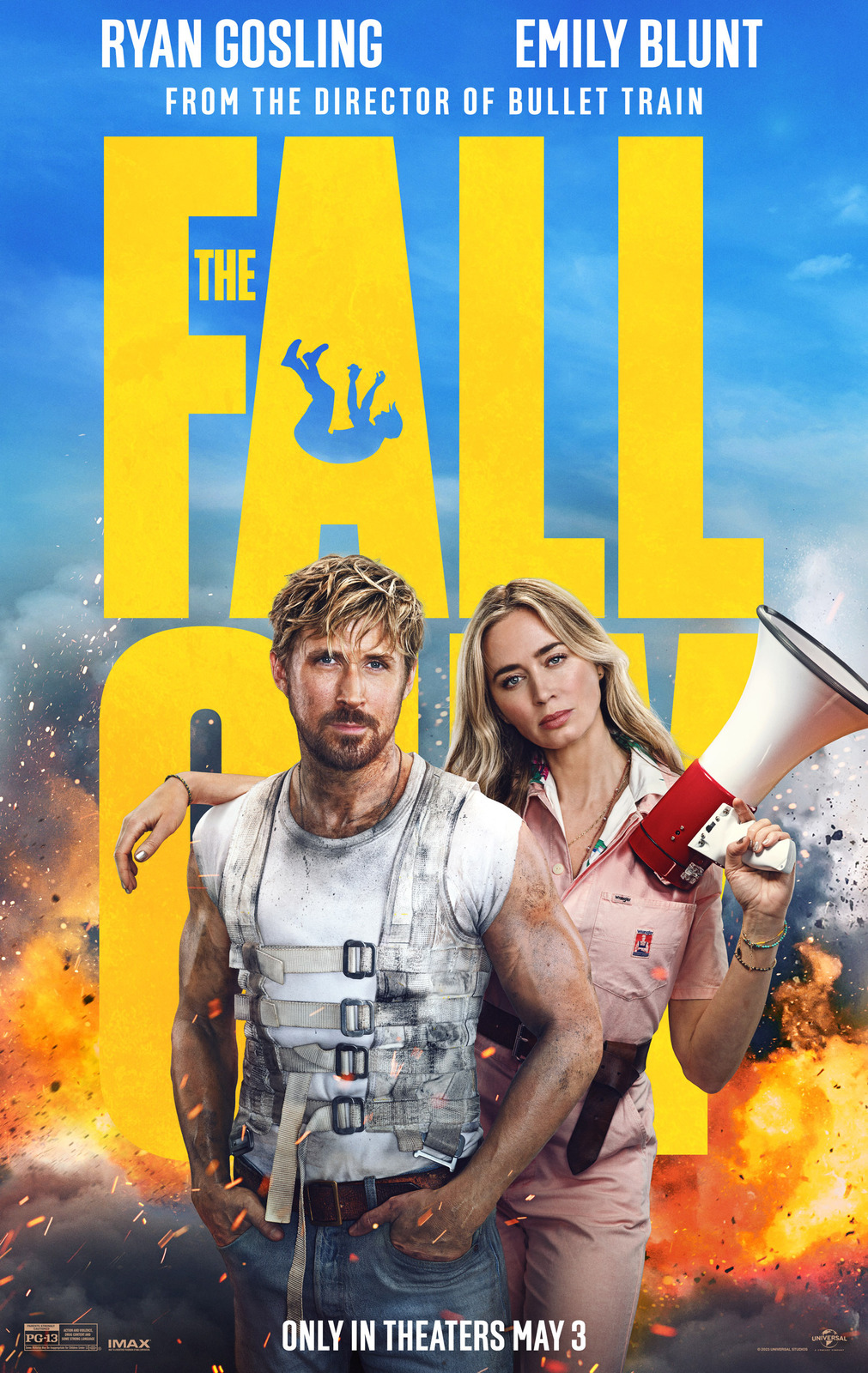 The Fall Guy Movie Poster Ryan Gosling Emily Blunt Film Print 11x17" - 32x48" #3 - $11.90 - $27.90