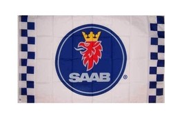 Saab Car Racing Sport Flag 3X5 Ft Polyester Banner USA - £12.64 GBP