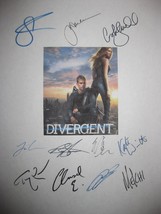 Divergent Signed Film Script X11 Shailene Woodley Theo James Ashley Judd... - £12.07 GBP