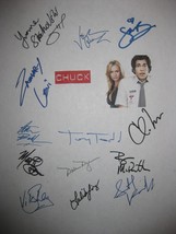 Chuck Signed TV Script x13 Zachary Levi Sarah Lancaster Yvonne Strahovski reprnt - £14.07 GBP