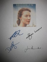 Brooklyn Signed Film Script Saoirse Ronan Jim Broadbent Domhnall Gleeson reprint - $15.35