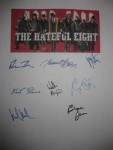 Hateful Eight Signed Film Script X8 Tarantino Jackson Russell Leigh Roth reprint - £12.02 GBP