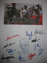 The Walking Dead Signed TV Script X12 Andrew Lincoln Kirkman Callies Holden rpnt - £15.81 GBP