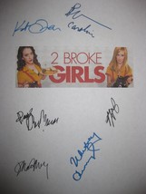 2 Broke Girls Signed TV Script Kat Dennings Beth Behrs Whitney Cummings reprint - £9.89 GBP