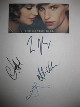 The Danish Girl Signed Film Script Alicia Vikander Eddie Redmayne Heard ... - £12.27 GBP