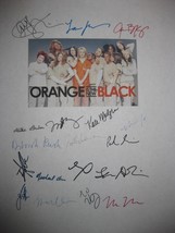 Orange is the new Black Signed Script x18 Taylor Schilling Prepon Uzo Ad... - £14.00 GBP
