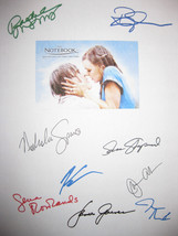The Notebook Signed Script X9 Ryan Gosling Rachel McAdams Rowlands Allen reprint - $13.85