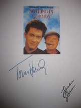 Nothing in Common signed Film Movie Script Tom Hanks Jackie Gleason nice reprint - £12.19 GBP