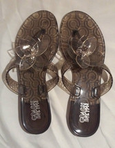 authentic coach flipflops sandals flower Accent Jelly Sandal SIZE 7MB ME... - $44.00