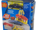 Hot Wheel McDonald&#39;s Drive Thru Fast Food Playset Playground Purple Car ... - $22.40