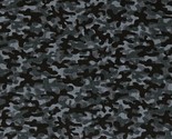Cotton Camouflage Camo Blender Gray Grey Black Fabric Print by the Yard ... - $13.95
