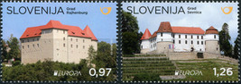 Slovenia. 2017. EUROPA Stamps - Palaces and Castles (MNH OG) Set of 2 stamps - £4.67 GBP