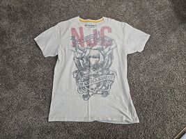 Nautica Jeans Co Graphic Print Tshirt Mens Sz Large Preppy Grunge Street... - $24.75