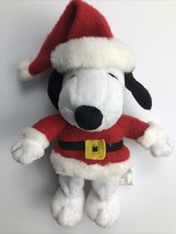 SNOOPY - Christmas Santa Plush - Vintage Hallmark Beanie 7“ - $228.43 MXN