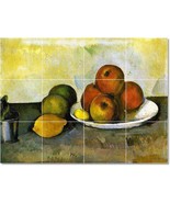 Paul Cezanne Fruit Vegetables Painting Ceramic Tile Mural BTZ22206 - $164.12 CAD+