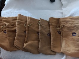 SPECIAL RESERVE CROWN ROYAL TAN  DRAWSTRING LOT OF 7 CARRY BOTTLE BAGS 1... - $19.79