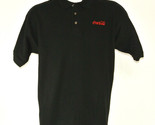 COCA-COLA Merchandiser Employee Uniform Polo Shirt Black Size M Medium NEW - $25.49