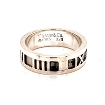 Tiffany &amp; Co Estate Sterling Silver Ring Size 5.25, 4.9 Grams TIF181 - $296.01