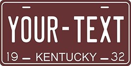 Kentucky 1932 Personalized Tag Vehicle Car Auto License Plate - £13.12 GBP