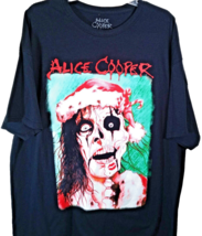 Alice Cooper Christmas Pudding T-Shirt Black Size 2XLarge Holiday Cheer - £18.60 GBP
