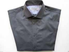 Marc New York French Spread Slim Stripe Men Dress Shirt Black XL 17 | 32-33 - $33.10