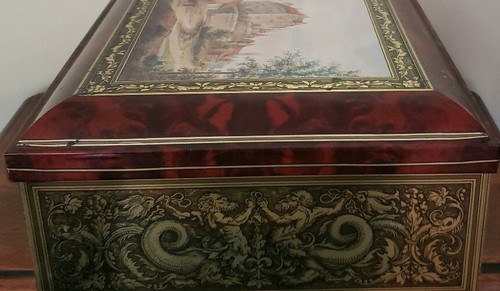 Vintage Lambertz Tin ~ 14.5" x 10" x 4.5" ~ Made in Germany ~ Metal/Tin Box  Item image 6