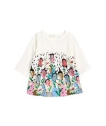 Nordstrom Baby Dress Cristina Martinez Graphic Ivory Dotted Planted Flowers - $189.11 MXN