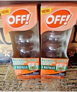 OFF OUTDOOR Scented Oil Candle refills with Citronella 2 boxes w 3 Candl... - £17.23 GBP