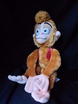 Disney Aladdin Abu Monkey Disney Store Plush 18&quot; satin hat velvet vest RARE - £38.51 GBP