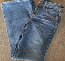 Justice Brand ~ Cotton ~ Denim Blue Jeans ~ Girls Size 10 1/2 ~ Simply Low - £20.58 GBP