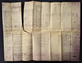 1919 antique FOUNDATION PLAN rutland vt HOWE SCALE CO wagon plat BILL of... - £36.98 GBP