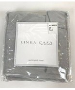 Pillow Sham King Gray Sferra Lines Casa Bedding Cotton Crochet 20 X 36 P... - $22.00