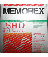 MEMOREX 2SHD High Density 10pk 3.5&quot; Formatted IBM Microdisks New in Box - £15.24 GBP