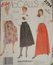 Vintage McCall&#39;s 2294 LONG LINED SKIRT for BORDER LACE &amp; EYELET Size 12-... - $165.85 MXN
